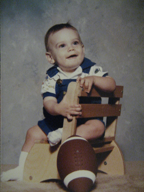 Adam with a Chair and Football